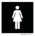 Placa Visual Feminino 20x20cm - PS (Poliestireno) - comprar online