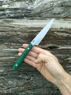 Personal inox 420 y micarta verde - Muller Cuchilleria cuchillos de cocina