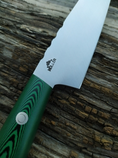 Oficio inox 420, filework y micarta verde - comprar online