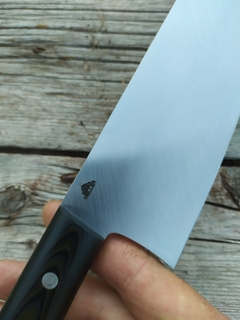 Super Gyuto Da Lavoro inox Sandvik y micarta oscura veteada - comprar online