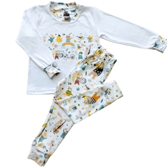 PIJAMA TERMICO CON REMERA ALGODON SOFT ORQUESTAL