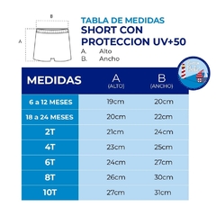 CONJUNTO DINO SURF y TURQUESA CON PROTECCION UV+50