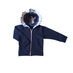 CAMPERA RUSTICA AZUL VOLADOS