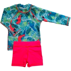 CONJUNTO LOROS y CORAL CON PROTECCION UV+50 - comprar online