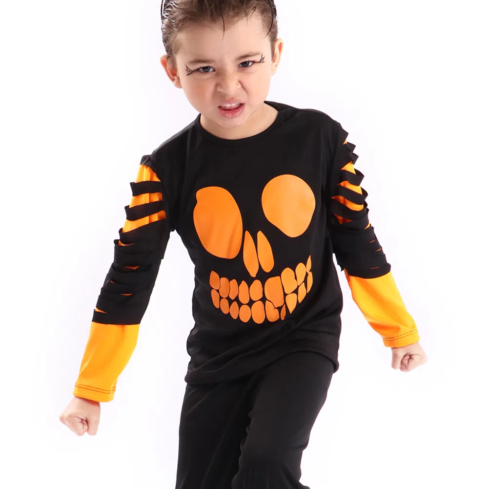 Fantasia Halloween Infantil Feminino Menina Abóbora