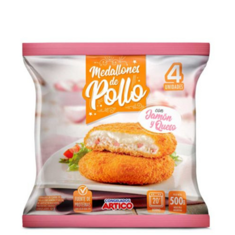 ARTICO - MEDALLÓN DE POLLO CON JAMÓN Y QUESO