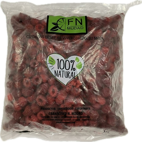 FRAMBUESAS CONGELADAS ENTERAS IQF 10ux1kg