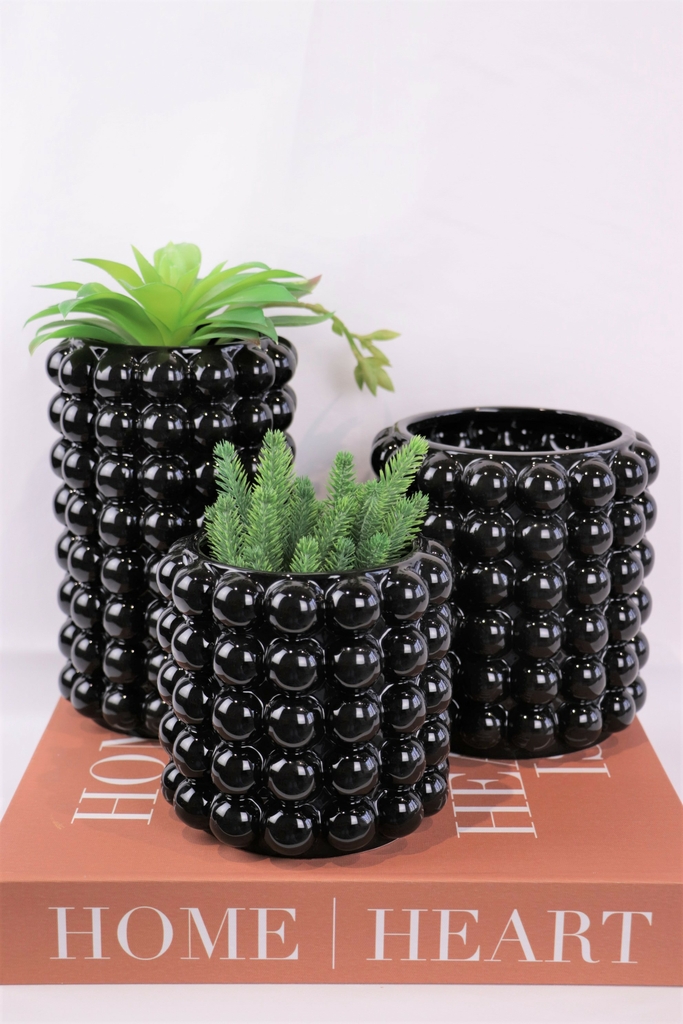 vaso decorativo cerâmica de bolinhas dots - Les Marie