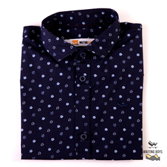 CAMISA M/L FANTASIA FONDO AZUL - 665N - comprar online