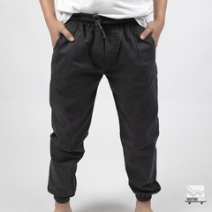 PANTALON JOGGER GABARDINA GRIS - 788N