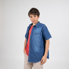 CAMISA DE JEAN M/C AZUL- 674N - comprar online