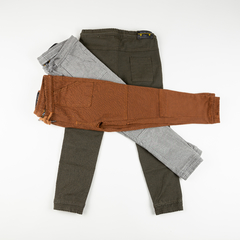 Pantalón Jogger con recortes fantasía GRIS- 797N- SUPER PROMO! - comprar online