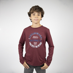 REMERA M/L ESTAMPA CENTRAL BORDO MOD 2 -572N