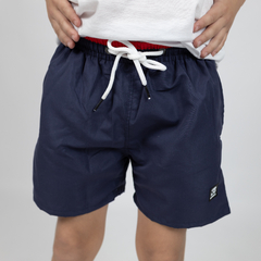 SHORT DE BAÑO LISO C/ SUSPENSOR AZUL- 701N