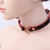 Coleira Bondage com Coração / Choker - Preto e vermelho - comprar online