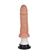 Vibro e Ventosa 17cm BEGE - K-Import KTX323