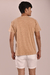 Beige stoned basic T-shirt - buy online