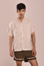 Wide-sleeve seamless collar shirt by Padre Natural