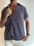Camisa con textura jacquard violeta en internet