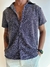 Camisa con textura jacquard violeta