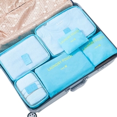 Set Organizadores Laundry x6 Aqua - comprar online