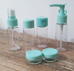 Travel Bottle Pack x6 Aqua