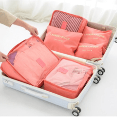Set Organizadores Laundry x6 Coral - comprar online