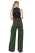 Calça Feminina Wide Cargo Nati Verde Militar - Doct Jeans