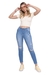 Calça Jeans Feminina Skinny Destroyed Índigo Claro - comprar online