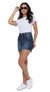 Short Jeans Feminino Meia Coxa You Look Gorgeous - comprar online