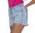 Short Jeans Feminino Barra Desfiada Lateral Color - Doct Jeans