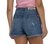 Short Jeans Feminino Destroyed Barra Mullet Desfiada C/Fenda na internet