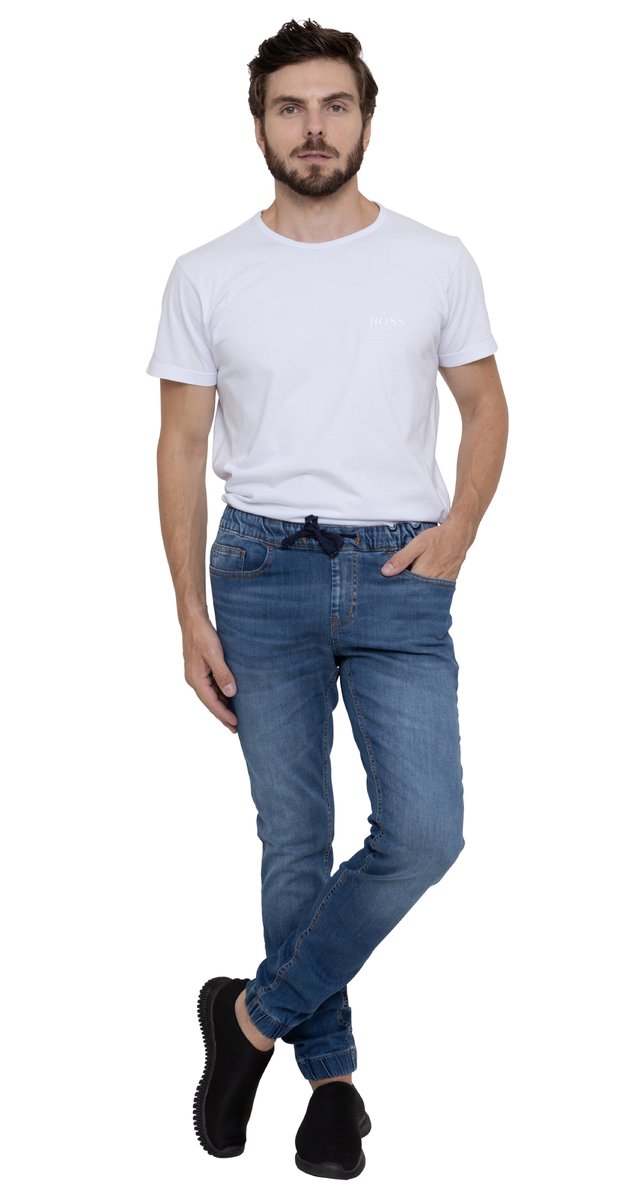 Calça jeans sales e camiseta masculina