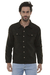 Camisa Masculina Verde Militar Estilo Jaqueta