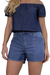 Short Jeans Feminino Barra Desfiada - comprar online