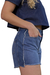 Short Jeans Feminino Barra Desfiada na internet