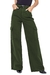 Calça Feminina Wide Cargo Nati Verde Militar