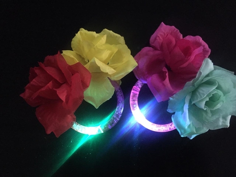 Pulseras de Flores Led- unidad