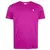 Camiseta New Era na cor rosa, com mini bordado em branco, modelo casual.