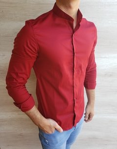 Camisa bordo hombre new arrivals