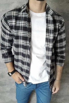 Camisa Lenadora Blanca y Negra NBRD