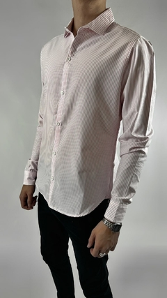 Camisa Italiana Rayas rosas