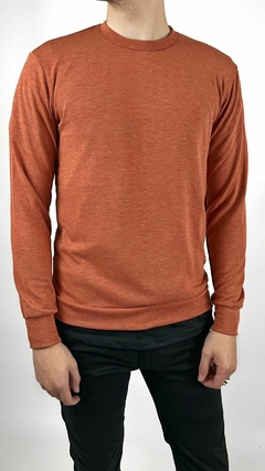 Sweater lanilla liso naranja