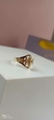 Anillo oro 18 k doble inicial redondo - tienda online