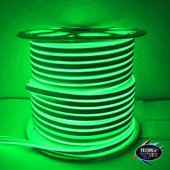 Mangueira Led Neon Flex 12v 50M Verde - comprar online