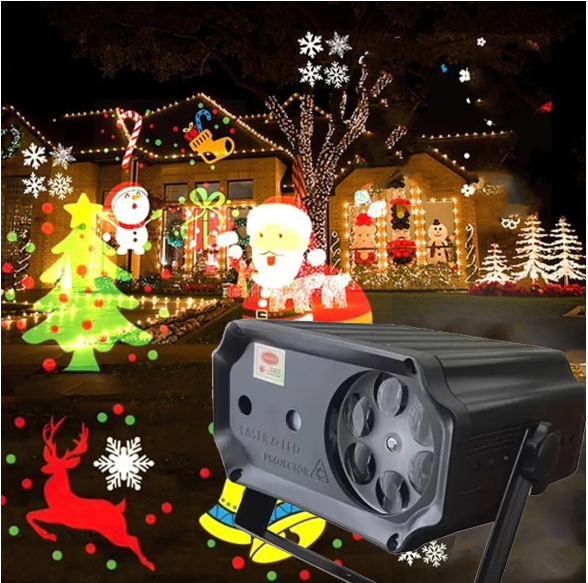 Projetor De Led Natalino Decoração Natal Laser Refletor