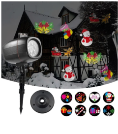 Projetor Led Natalino Decoração Natal Laser Refletor 7 Slide - comprar online