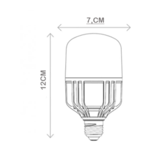 Lâmpada Led 30w Bulbo E27 Bivolt Casa Branco Frio 6500k - comprar online