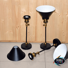 Luminária Retrô Industrial Luminária Vintage Design Preto TL-B016-1 - comprar online
