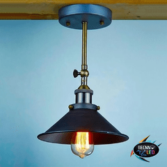 Luminária Retro Industrial Preto Luminária Vintage Lustre Design TL-TY-2511 - Tecnnoled